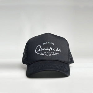 Barnabas Clothing Co. Hats GOD BLESS Kids Trucker Mesh Hat