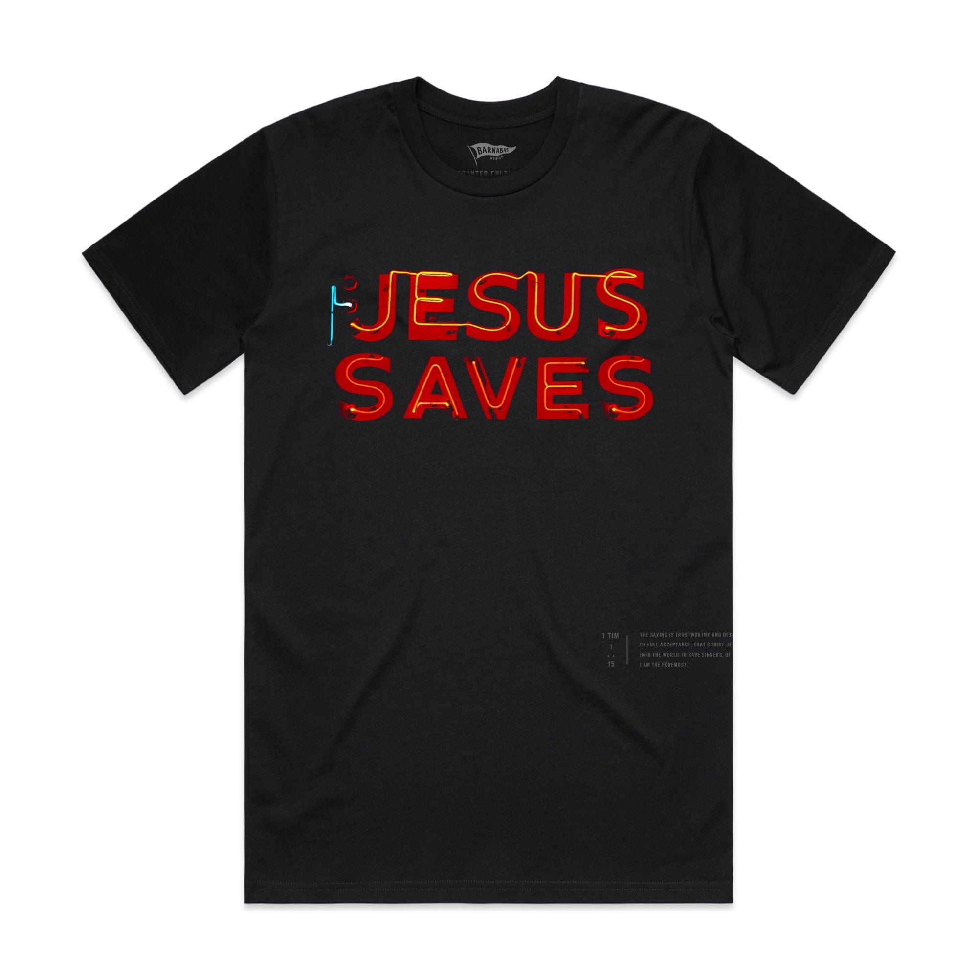Barnabas Clothing Co. Shirts JESUS SAVES 2.0 Classic Cotton Tee