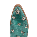 BLACK STAR Boots Black Star Women's Turquoise & Champagne Marfa Western Boot WBSN041