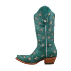 BLACK STAR Boots Black Star Women's Turquoise & Champagne Marfa Western Boot WBSN041