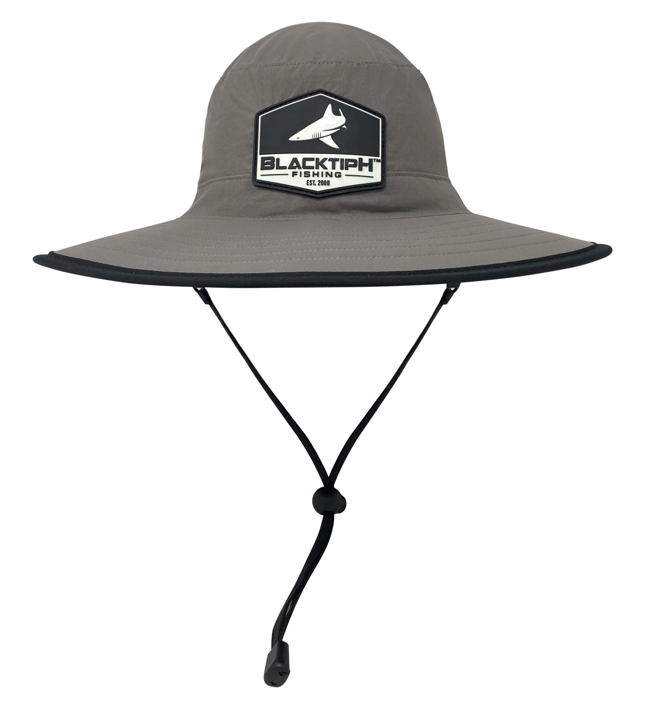 BlacktipH Bucket Fishing Hat in Green with Charcoal Rim | Size Small/Medium