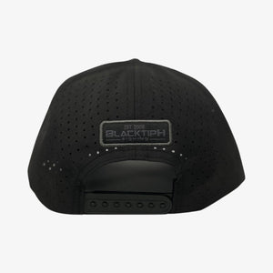 BlacktipH Hats BlacktipH PVC Midnight Black Performance Snapback Hat