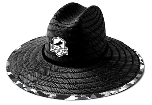 BlacktipH Hats BlacktipH Straw Hat - Snow Shark Camo - Black