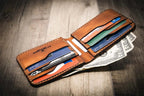 Bull Sheath Leather Big Bend Bifold Wallet