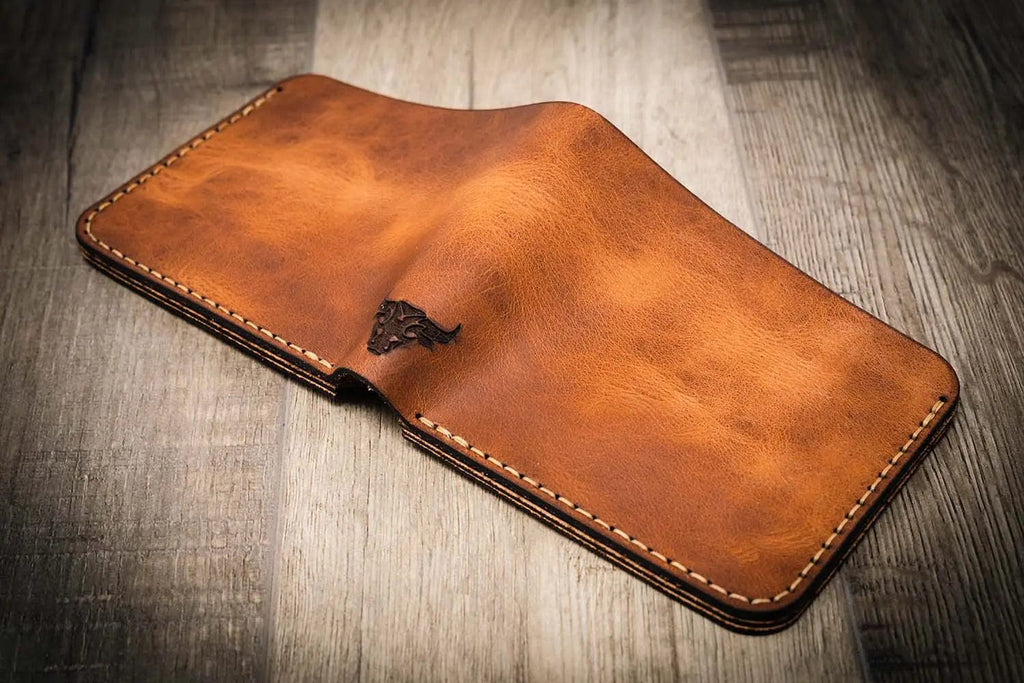 Bull Sheath Leather Big Bend Bifold Wallet