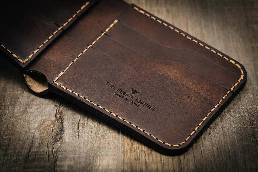 Bull Sheath Leather Big Bend Bifold Wallet