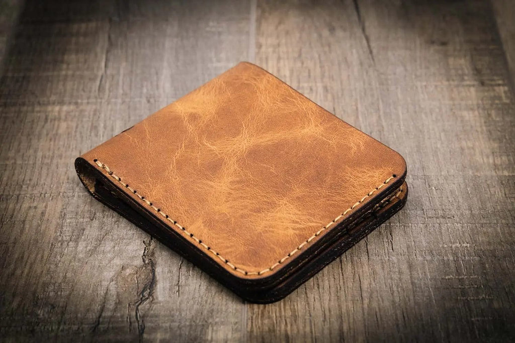 Bull Sheath Leather Big Bend Bifold Wallet