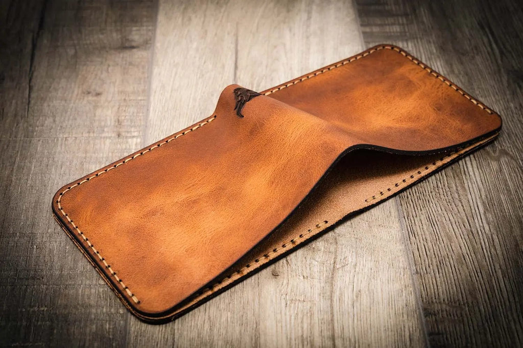 Bull Sheath Leather Big Bend Bifold Wallet