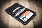 Bull Sheath Leather The Georgetown Minimalist Wallet in Black