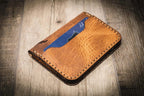 Bull Sheath Leather The Georgetown Minimalist Wallet in Saddle Tan