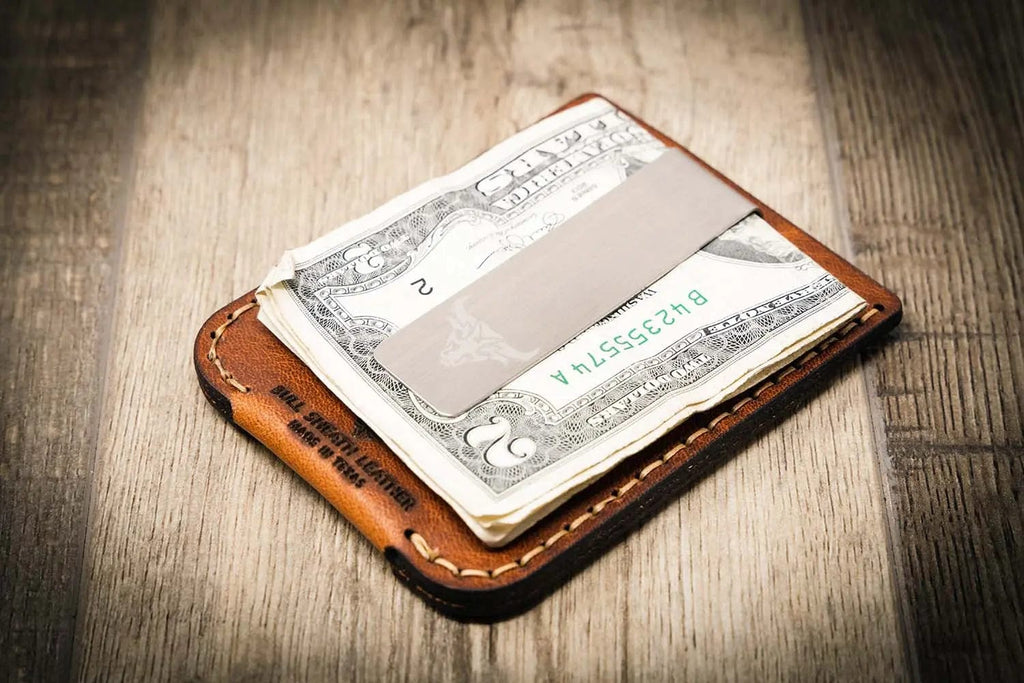 Bull Sheath Leather The Keller Money Clip