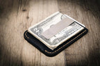 Bull Sheath Leather The Keller Money Clip - Black