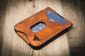 Bull Sheath Leather The Keller Money Clip - Chestnut Brown