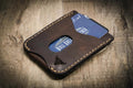 Bull Sheath Leather The Keller Money Clip - Walnut Brown