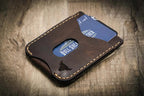 Bull Sheath Leather The Keller Money Clip - Walnut Brown