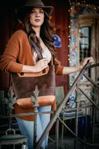 Bull Sheath Leather The Naomi Leather Tote Bag - Walnut