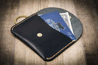 Bull Sheath Leather The Richmond Leather Keychain Wallet in Black