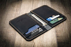 Bull Sheath Leather The Tyler Vertical Wallet - Black