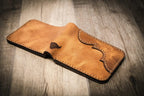 Bull Sheath Leather Western Bifold Wallet