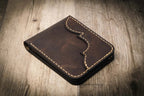 Bull Sheath Leather Western Bifold Wallet