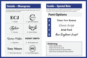 Bull Sheath Leather Western Vertical Wallet - Chestnut Brown