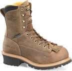 CAROLINA Boots Carolina Men's 8" Lace to Toe Waterproof Composite Toe Logger Work Boots CA9828