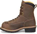 CAROLINA Boots Carolina Men's 8" Lace to Toe Waterproof Composite Toe Logger Work Boots CA9828