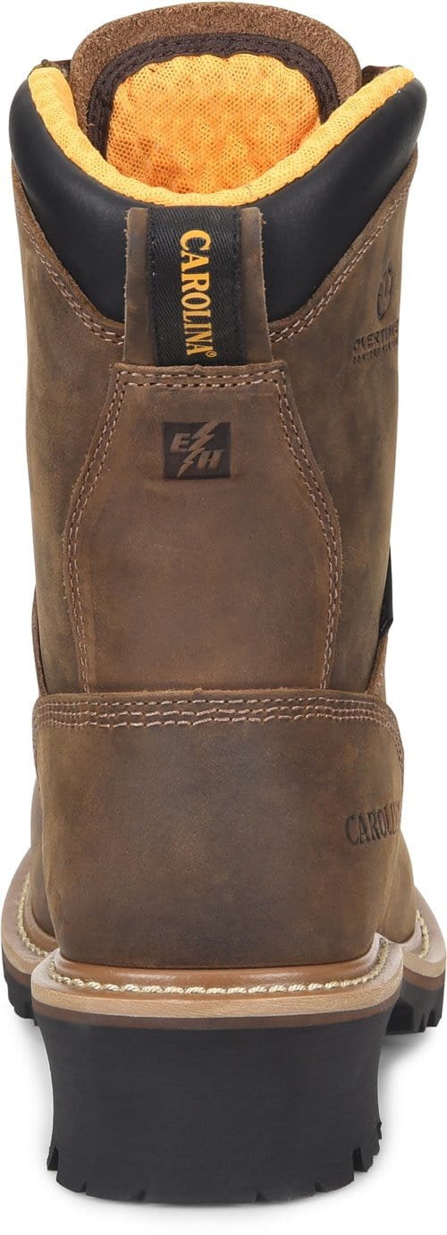 CAROLINA Boots Carolina Men's 8" Lace to Toe Waterproof Composite Toe Logger Work Boots CA9828