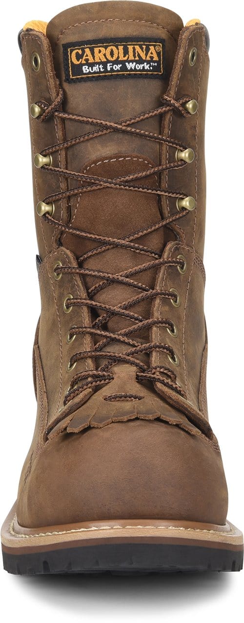 CAROLINA Boots Carolina Men's 8" Lace to Toe Waterproof Composite Toe Logger Work Boots CA9828