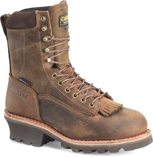 CAROLINA Boots Carolina Men's 8" Waterproof Insulated Composite Lace to Toe Logger Work Boots CA7521