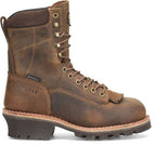 CAROLINA Boots Carolina Men's 8" Waterproof Insulated Composite Lace to Toe Logger Work Boots CA7521