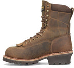CAROLINA Boots Carolina Men's 8" Waterproof Insulated Composite Lace to Toe Logger Work Boots CA7521