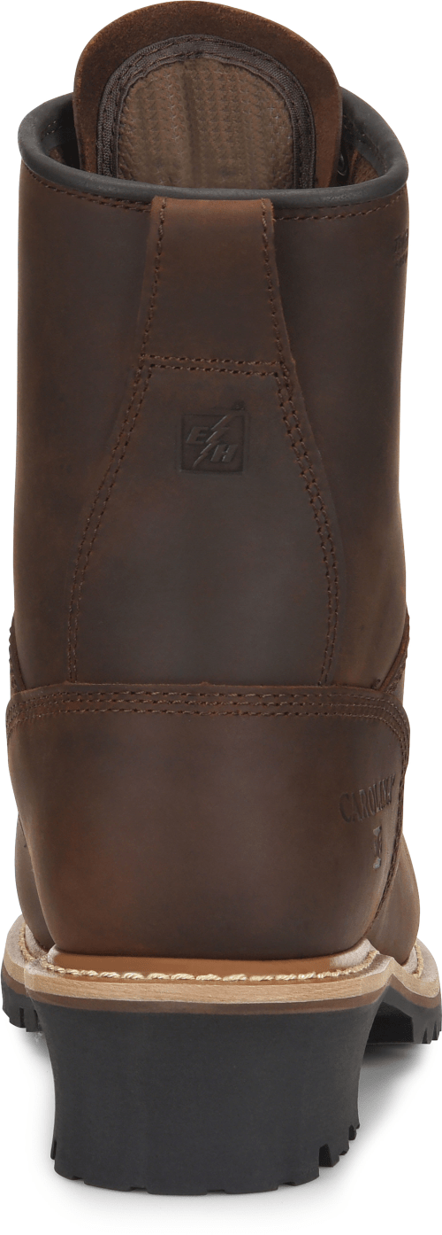 CAROLINA Boots Carolina Men's 8" Waterproof Insulated Steel Toe Brow Logger Work Boots CA7821