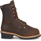 CAROLINA Boots Carolina Men's 8" Waterproof Insulated Steel Toe Brow Logger Work Boots CA7821