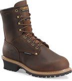 CAROLINA Boots Carolina Men's 8" Waterproof Insulated Steel Toe Brow Logger Work Boots CA7821