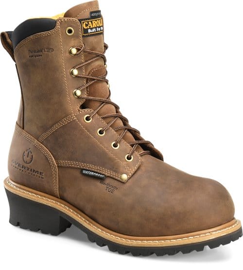 CAROLINA Boots Carolina Men's 8" Waterproof Poplar Composite Toe Work Boots CA9851