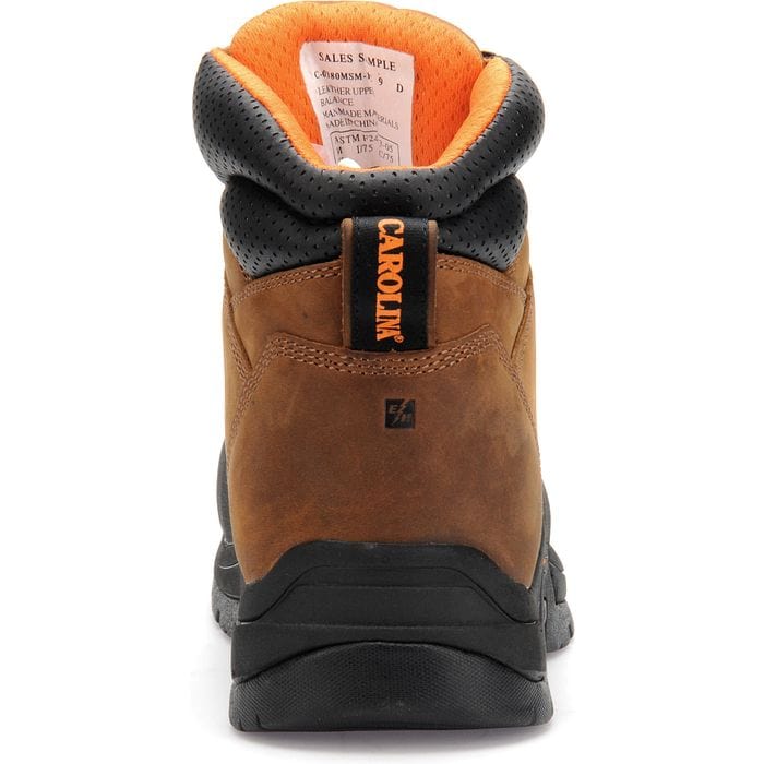 Carolina Boots Carolina Men's Bruno Internal Metguard Brown Heavy Duty Composite Toe Work Boots CA5582