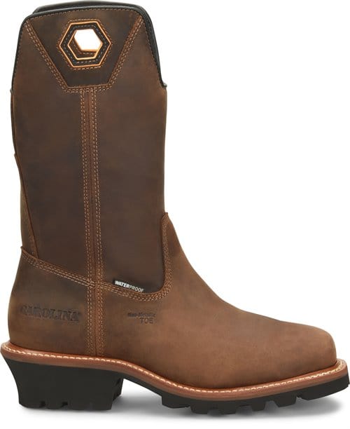 CAROLINA Boots Carolina Men's Coppice Wellington 12" Waterproof Comp Square Toe Logger Work Boots CA9833