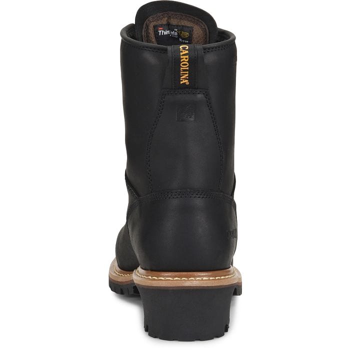 Carolina Boots Carolina Men's Elm Black Insulated Waterproof Steel Toe Logger Boots CA5823