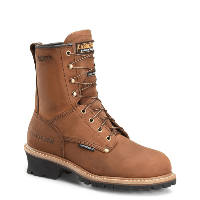 CAROLINA Boots Carolina Men's Elm Brown Insulated Waterproof Logger Work Boots CA4821