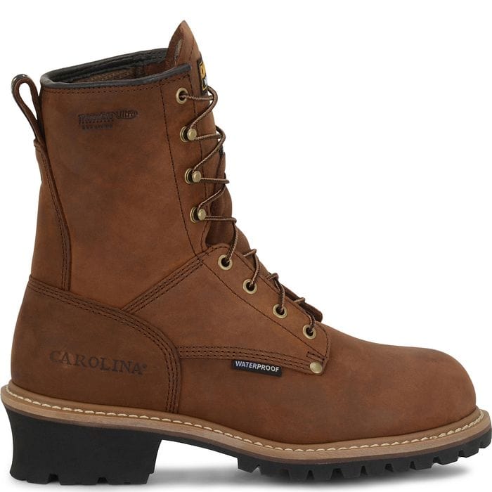 Carolina Boots Carolina Men's Elm Brown Insulated Waterproof Steel Toe Logger Boots CA5821