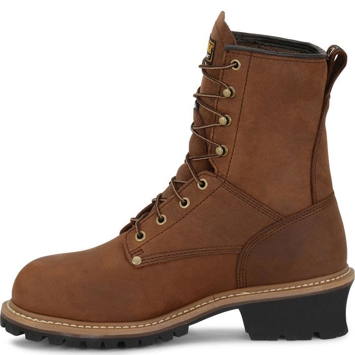 Carolina Boots Carolina Men's Elm Brown Insulated Waterproof Steel Toe Logger Boots CA5821