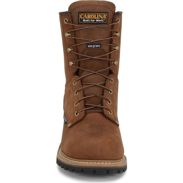 Carolina Boots Carolina Men's Elm Brown Insulated Waterproof Steel Toe Logger Boots CA5821