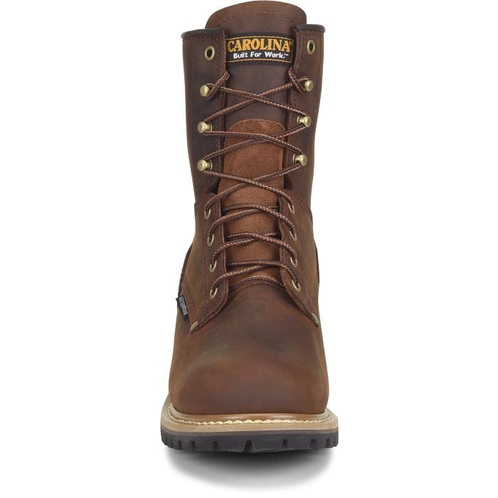 Carolina Boots Carolina Men's Elm Brown Waterproof Steel Toe Logger Boots CA9821