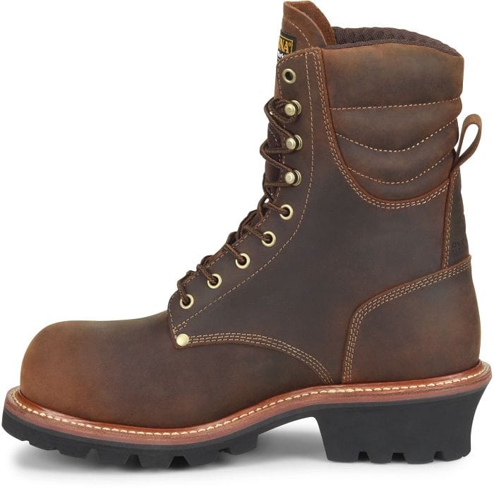 Carolina Boots Carolina Men's Hemlock Brown Waterproof Composite Toe Logger Boots CA9854