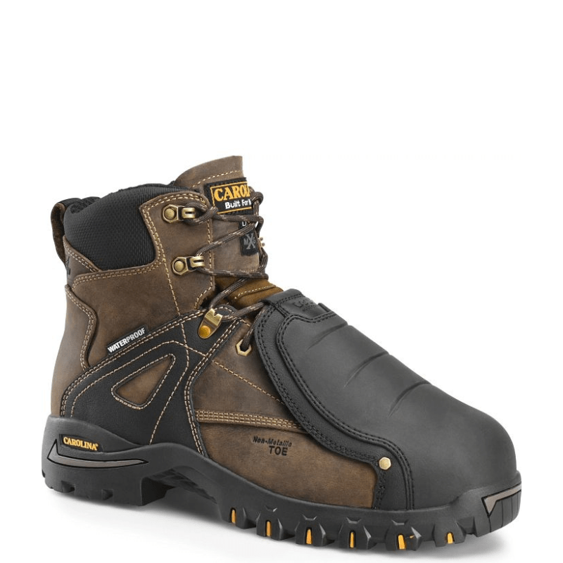 Carolina Boots Carolina Men's Miter External Metguard Dark Brown Waterproof Composite Toe Work Boots CA5586