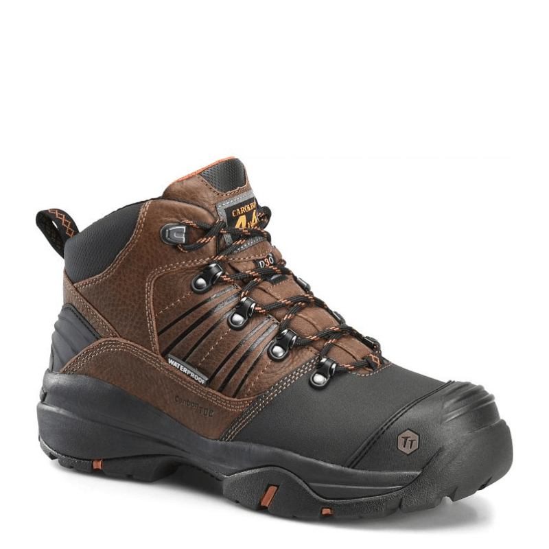 Carolina Boots Carolina Men's Miter Internal Metguard Brown Waterproof Carbon Composite Toe Hiker Boots CA5587