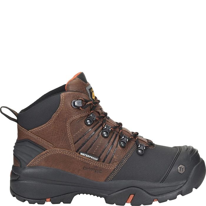 Carolina Boots Carolina Men's Miter Internal Metguard Brown Waterproof Carbon Composite Toe Hiker Boots CA5587