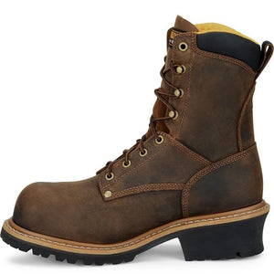 Carolina Boots Carolina Men's Poplar Brown Composite Toe Logger Boots CA9853