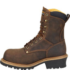 Carolina Boots Carolina Men's Poplar Brown Round Toe Logger Boots CA9053